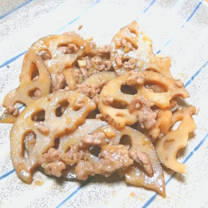 レンコンの肉みそ炒め